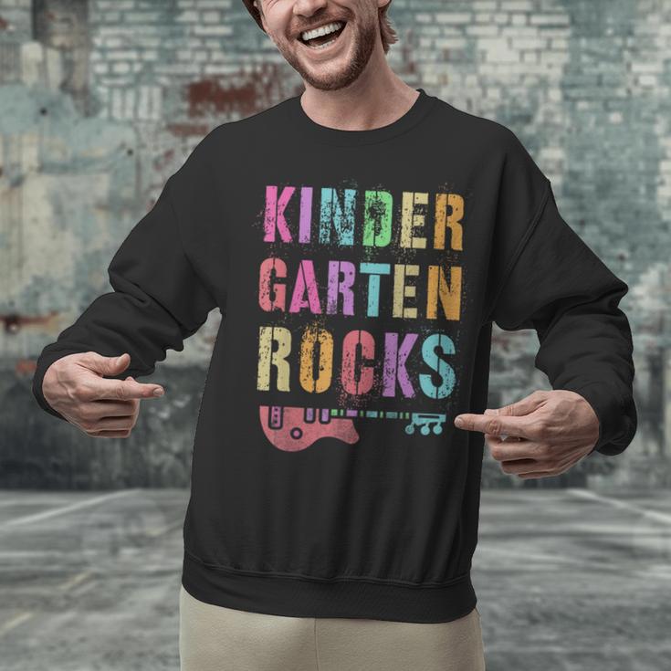 KINDERGARTEN ROCKS Teacher Crew Rock Star Kinder Team Unisex Sweatshirt, gift for family, gift for coworker
