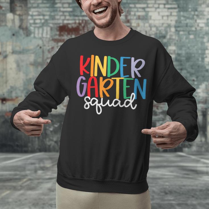 Kindergarten Squad Team Crew Teacher Back To School Unisex Sweatshirt, gift for family, gift for coworker Kindergarten Squad Team Crew Teacher Back To School Unisex Sweatshirt, gift for family, gift for coworker