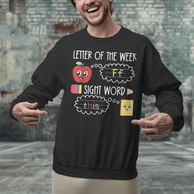 Letter Of The Week Ff Sight Word Teacher Squad Unisex Sweatshirt, gift for family, gift for coworker