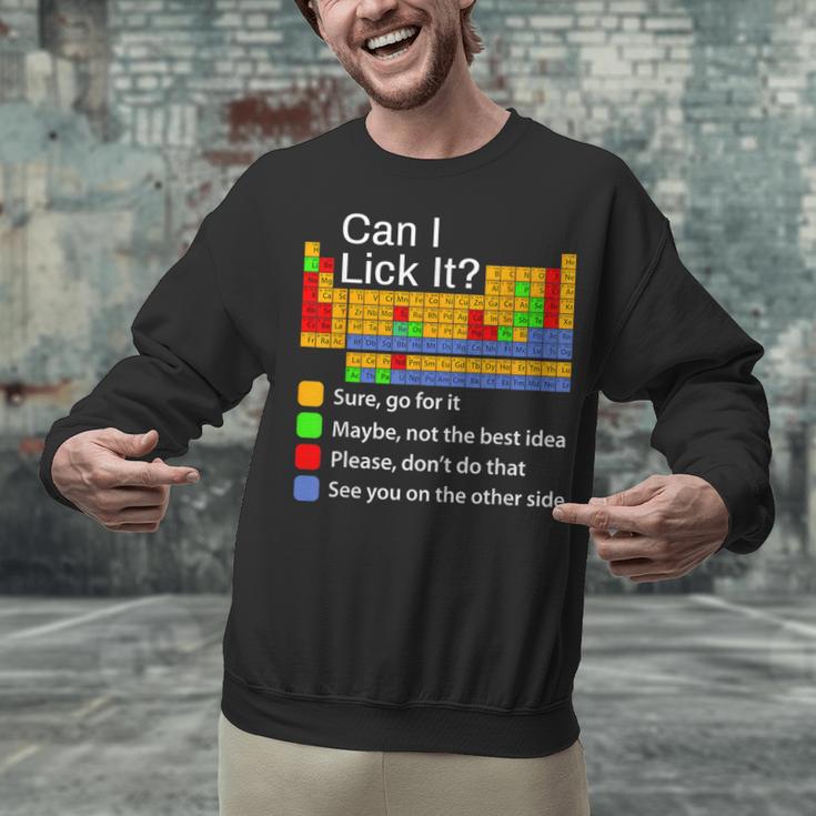 Can I Lick It Periodic Table Chemistry Teachers Unisex Sweatshirt, gift for family, gift for coworker