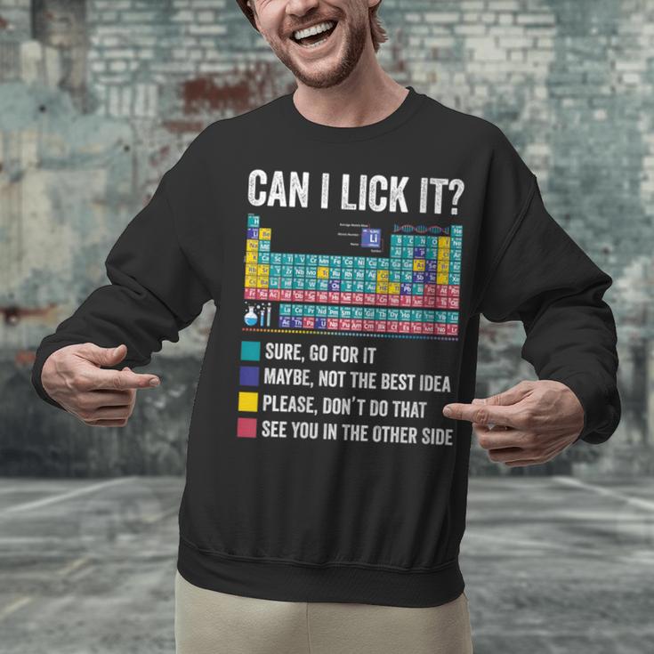 Can I Lick It Periodic Table Of Elements Science Teacher Unisex Sweatshirt, Science Teacher Sweatshirts, gift for family, gift for coworker Can I Lick It Periodic Table Of Elements Science Teacher Unisex Sweatshirt, Science Teacher Sweatshirts, gift for family, gift for coworker