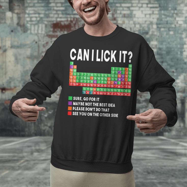 Can I Lick It Periodic Table Science Teacher Boy And Girls Unisex Sweatshirt, Science Teacher Sweatshirts, gift for family, gift for coworker Can I Lick It Periodic Table Science Teacher Boy And Girls Unisex Sweatshirt, Science Teacher Sweatshirts, gift for family, gift for coworker