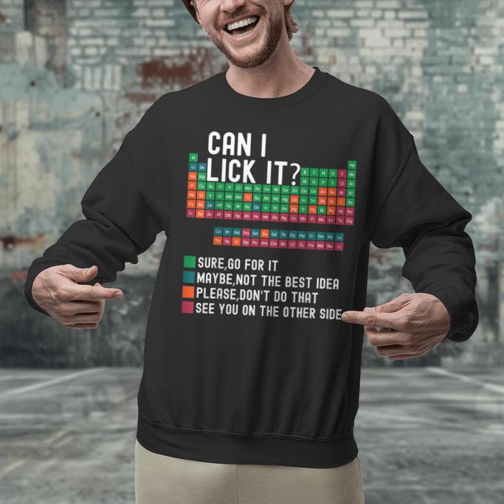 Can I Lick It Periodic Table Science Teacher Chemistry Unisex Sweatshirt, Science Teacher Sweatshirts, gift for family, gift for coworker