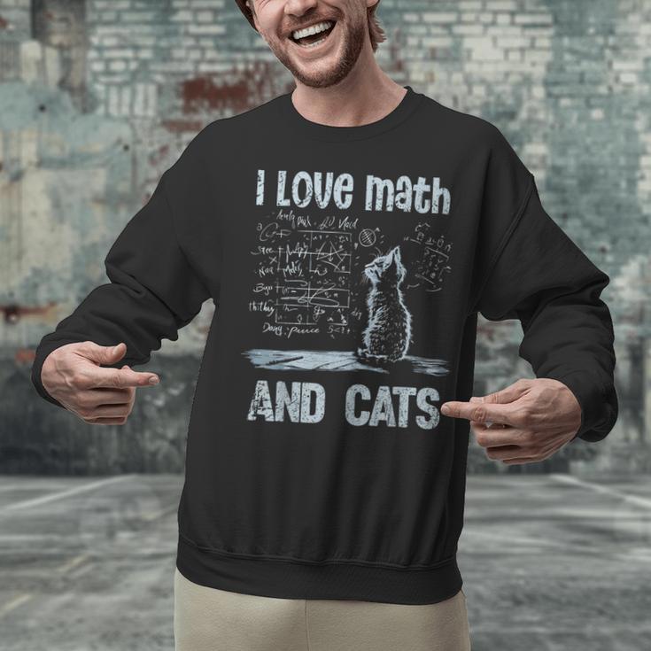 I Love Math And Cats Cat Lover Science Teacher Student Unisex Sweatshirt, Science Teacher Sweatshirts, gift for family, gift for coworker I Love Math And Cats Cat Lover Science Teacher Student Unisex Sweatshirt, Science Teacher Sweatshirts, gift for family, gift for coworker