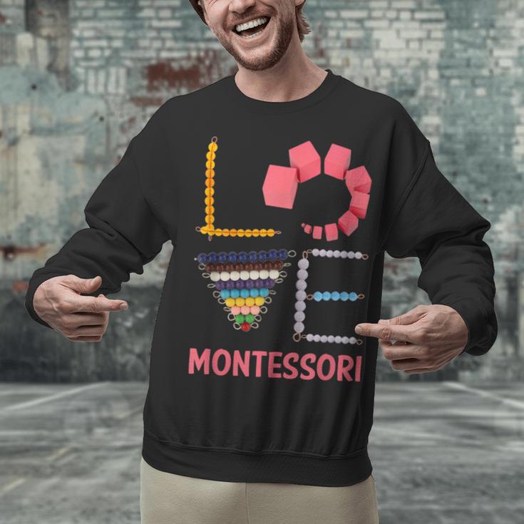 Love Montessori Education Math Teacher Unisex Sweatshirt, gift for family, gift for coworker