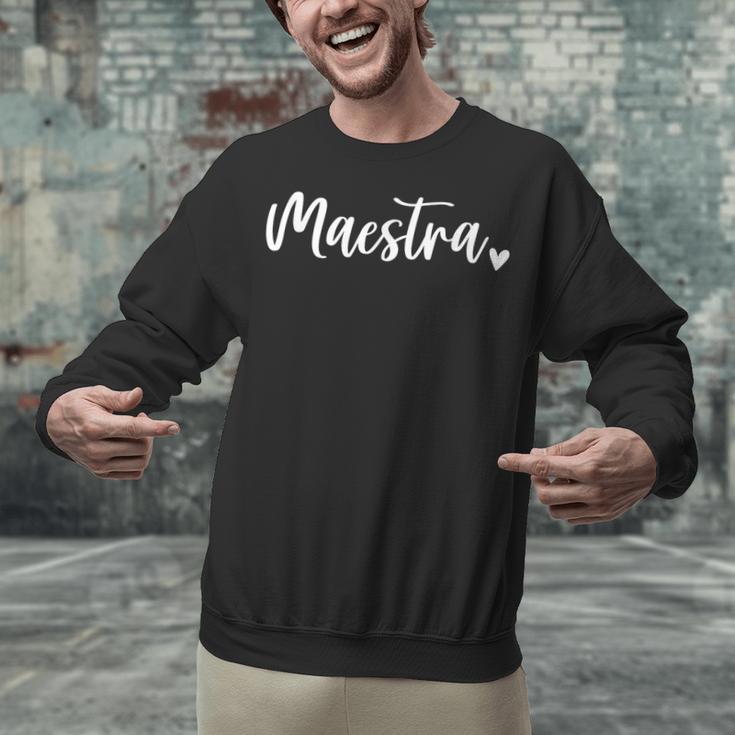 Maestra Cute Bilingual Spanish Teacher Unisex Sweatshirt, gift for family, gift for coworker Maestra Cute Bilingual Spanish Teacher Unisex Sweatshirt, gift for family, gift for coworker