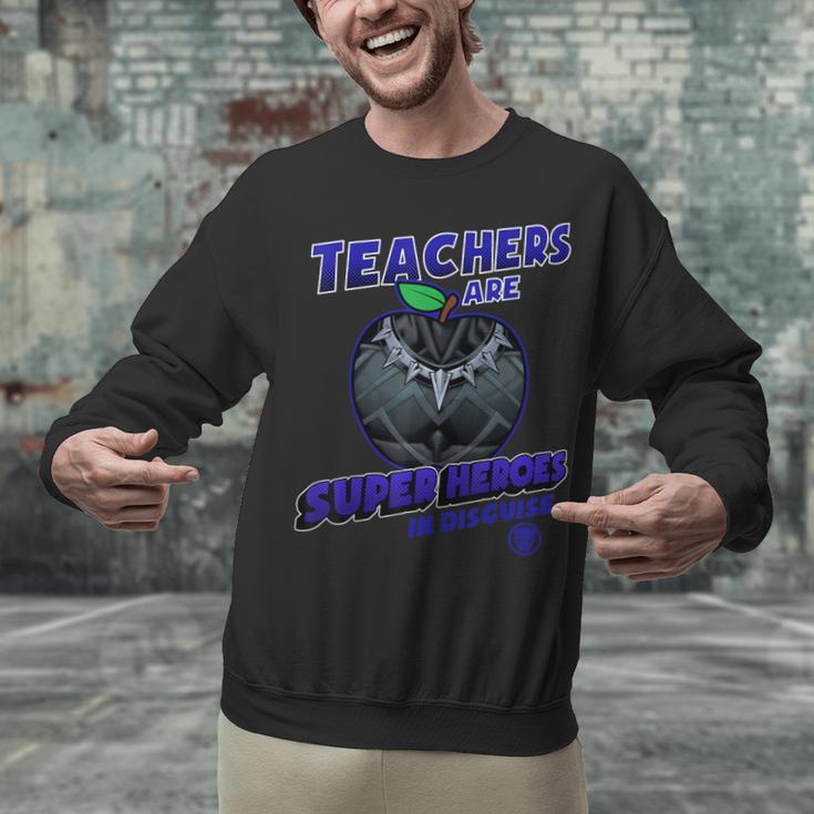 Marvel Teachers Are Super Heroes In Disguise Panther Unisex Sweatshirt, gift for family, gift for coworker