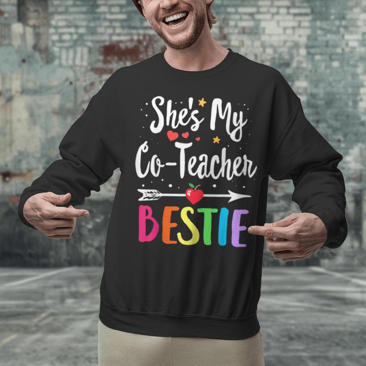Matching Co-Teacher Best Friend She's My Bestie Work Team Unisex Sweatshirt, gift for family, gift for coworker Matching Co-Teacher Best Friend She's My Bestie Work Team Unisex Sweatshirt, gift for family, gift for coworker