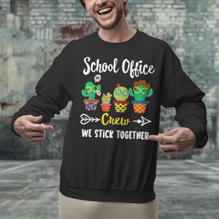Matching Teacher Back To School School Office Crew Cactus Team School Office Squad Unisex Sweatshirt, gift for family, gift for coworker Matching Teacher Back To School School Office Crew Cactus Team School Office Squad Unisex Sweatshirt, gift for family, gift for coworker