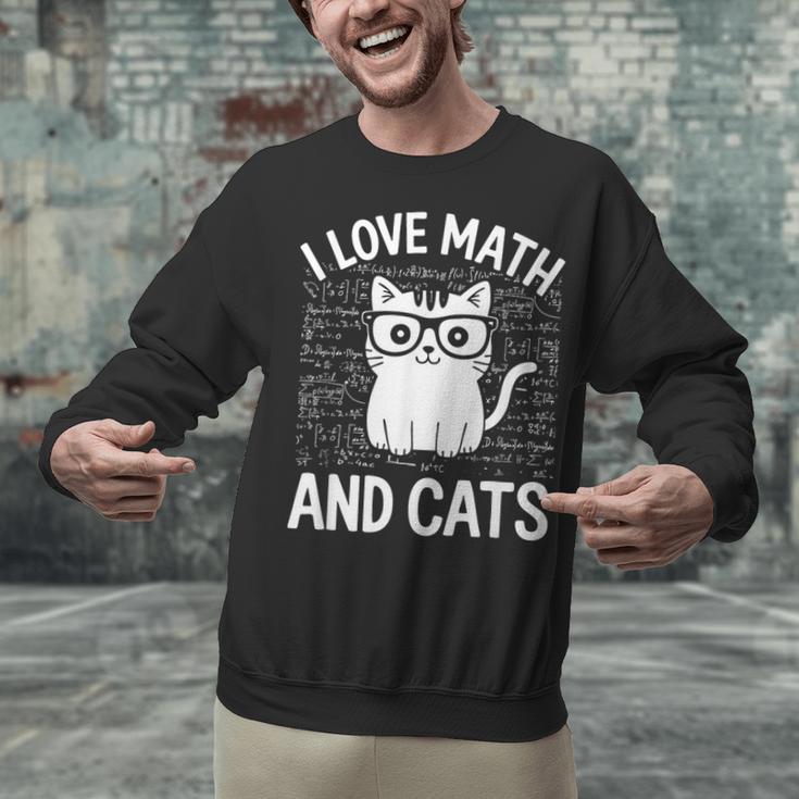 Math And Cats Apparel For Teachers Students Cat Lovers Unisex Sweatshirt, gift for family, gift for coworker Math And Cats Apparel For Teachers Students Cat Lovers Unisex Sweatshirt, gift for family, gift for coworker