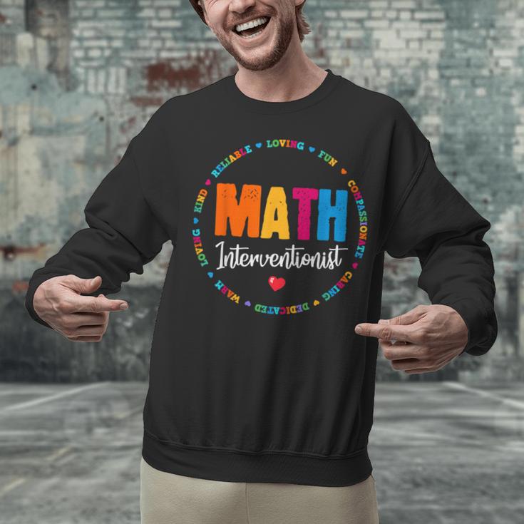 Math Interventionist Teacher Coach Squad Mathematics STEM Unisex Sweatshirt, gift for family, gift for coworker Math Interventionist Teacher Coach Squad Mathematics STEM Unisex Sweatshirt, gift for family, gift for coworker