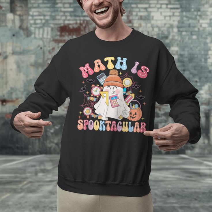 Math Is Spooktacular Math Teacher Spooky Halloween Unisex Sweatshirt, gift for family, gift for coworker Math Is Spooktacular Math Teacher Spooky Halloween Unisex Sweatshirt, gift for family, gift for coworker
