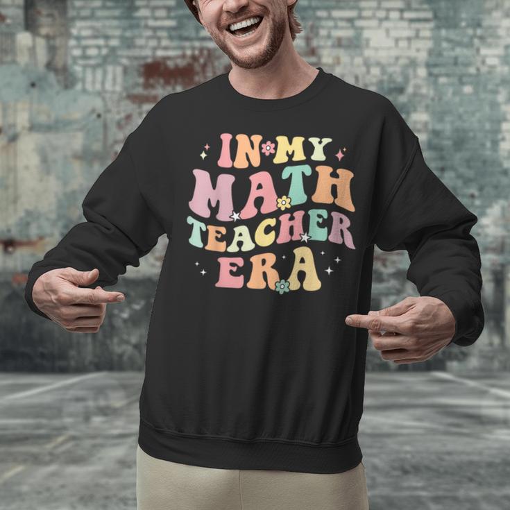 In My Math Teacher Era Retro Back To School Groovy Teacher Men Women Unisex Sweatshirt, Groovy Teacher Sweatshirts, gift for family, gift for coworker In My Math Teacher Era Retro Back To School Groovy Teacher Men Women Unisex Sweatshirt, Groovy Teacher Sweatshirts, gift for family, gift for coworker