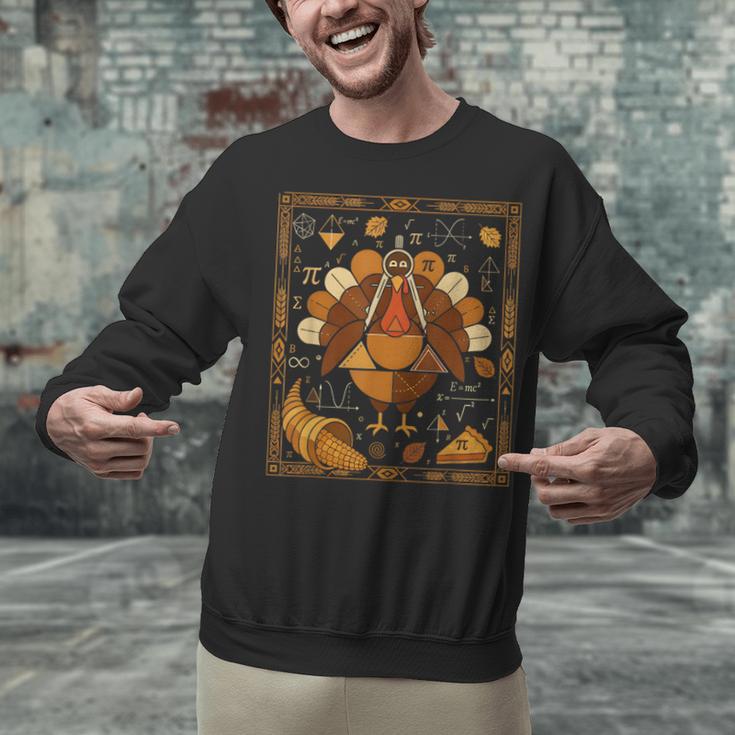 Math Turkey Teacher Thanksgiving Geometric Pi Equation Unisex Sweatshirt, gift for family, gift for coworker