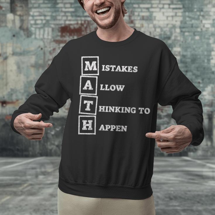 Mistakes Allow Thinking To Happen School Math Teacher Unisex Sweatshirt, gift for family, gift for coworker Mistakes Allow Thinking To Happen School Math Teacher Unisex Sweatshirt, gift for family, gift for coworker