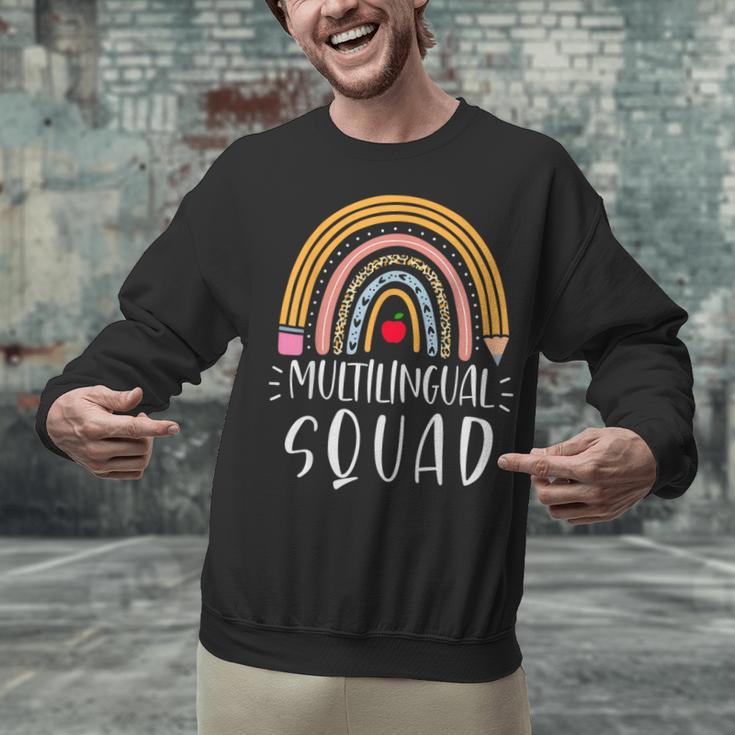 Multilingual Squad Multilingual Teacher Appreciation Kids Unisex Sweatshirt, gift for family, gift for coworker Multilingual Squad Multilingual Teacher Appreciation Kids Unisex Sweatshirt, gift for family, gift for coworker
