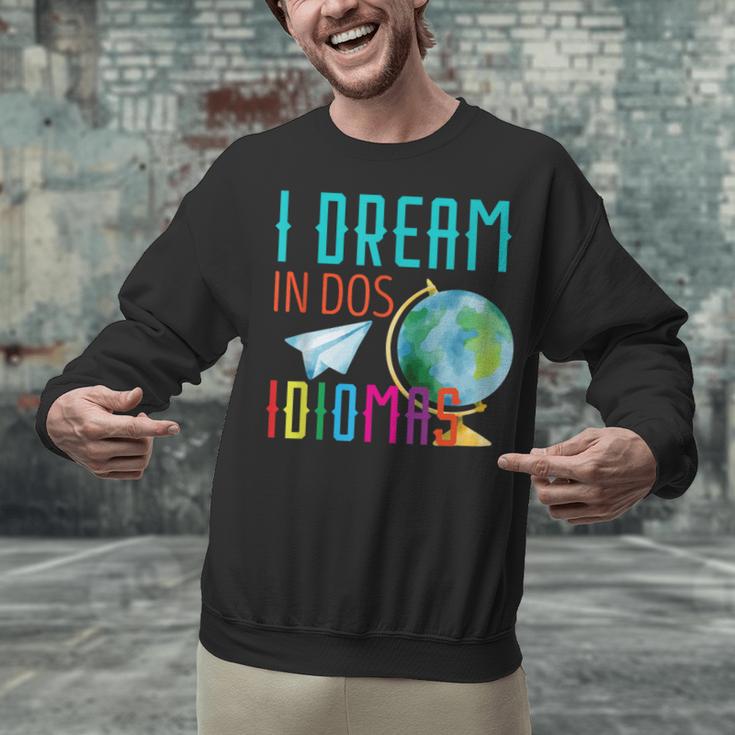 Multilingual Teacher In Dos Idiomas Linguist Language Unisex Sweatshirt, gift for family, gift for coworker Multilingual Teacher In Dos Idiomas Linguist Language Unisex Sweatshirt, gift for family, gift for coworker