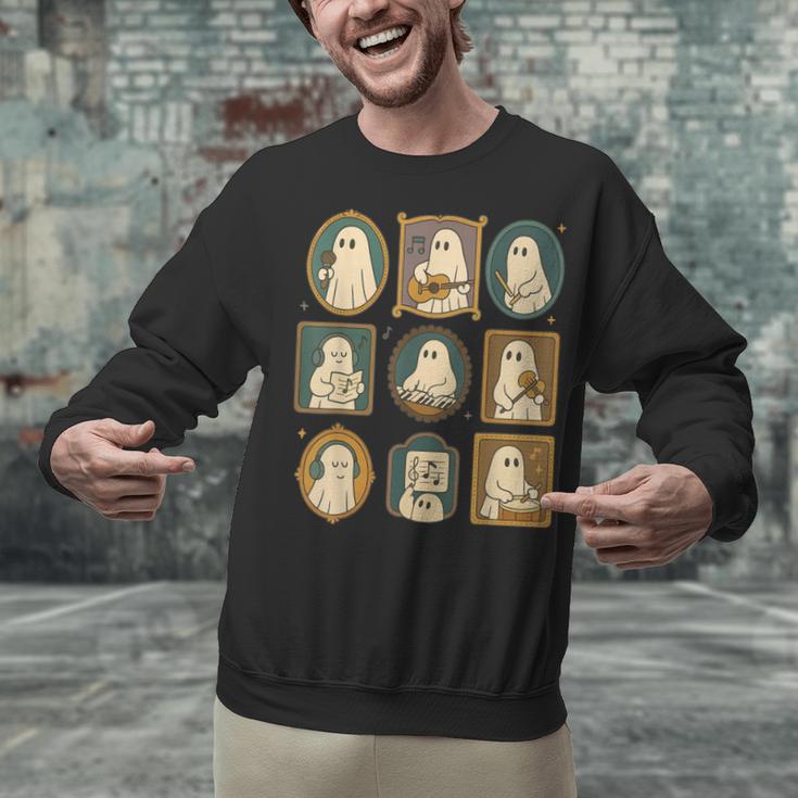 Music Teacher Orchestra Spooky Halloween Ghost Band Unisex Sweatshirt, gift for family, gift for coworker Music Teacher Orchestra Spooky Halloween Ghost Band Unisex Sweatshirt, gift for family, gift for coworker