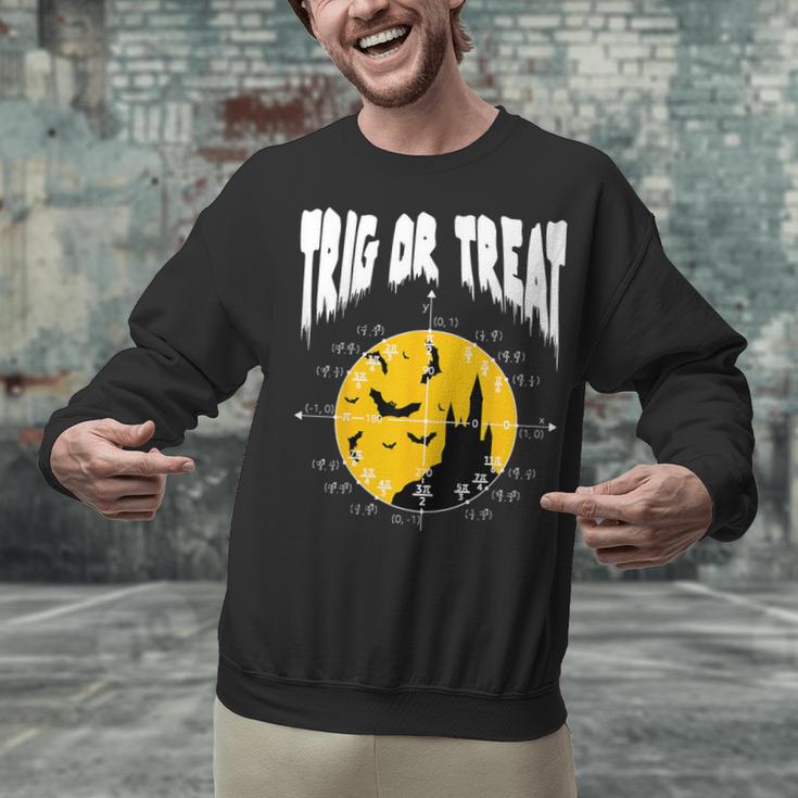 Nerdy Trig Or Treat Halloween Costume Math Teacher Unisex Sweatshirt, gift for family, gift for coworker