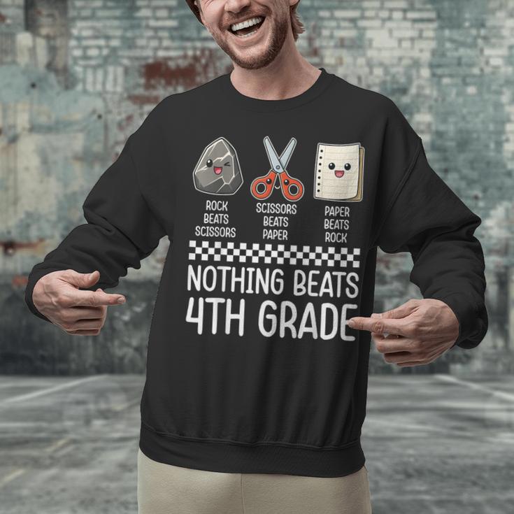 Nothing Beats 4th Grade Back To School Kids Teachers Unisex Sweatshirt, gift for family, gift for coworker