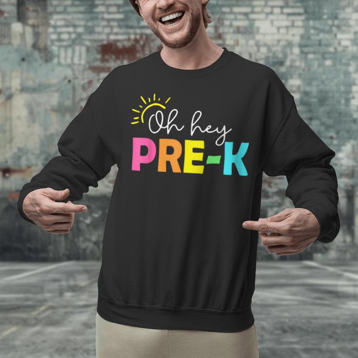 Oh Hey Pre-k Shirt Back To School Teachers Students Unisex Sweatshirt, gift for family, gift for coworker Oh Hey Pre-k Shirt Back To School Teachers Students Unisex Sweatshirt, gift for family, gift for coworker