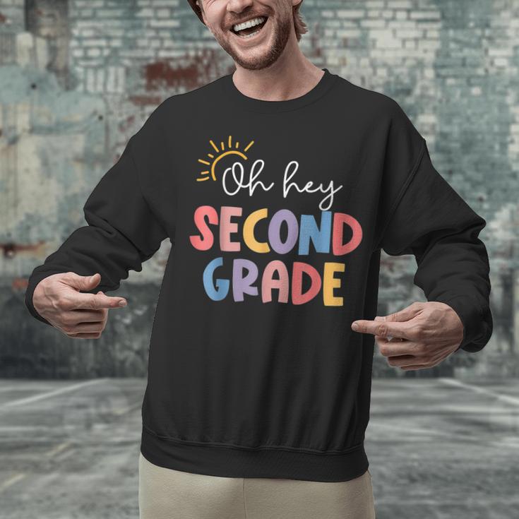 Oh Hey Second Grade First Day Of Teacher Girls Boys Kids Unisex Sweatshirt, First Grade Teacher Sweatshirts, gift for family, gift for coworker