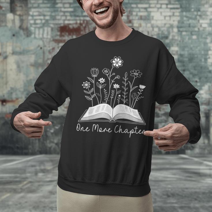 One-More Chapter Wildflower Reading Teacher Library Bookish Unisex Sweatshirt, gift for family, gift for coworker One-More Chapter Wildflower Reading Teacher Library Bookish Unisex Sweatshirt, gift for family, gift for coworker