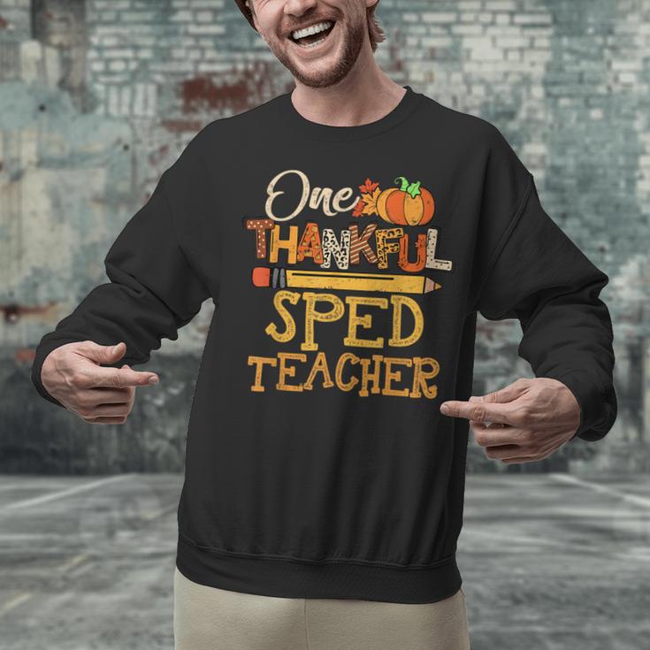 One Thankful Sped Teacher Cute Thanksgiving Women Unisex Sweatshirt, gift for family, gift for coworker One Thankful Sped Teacher Cute Thanksgiving Women Unisex Sweatshirt, gift for family, gift for coworker