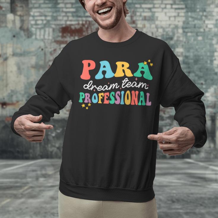 Para Paraprofessional Dream Crew Team Back To School Teacher Unisex Sweatshirt, gift for family, gift for coworker Para Paraprofessional Dream Crew Team Back To School Teacher Unisex Sweatshirt, gift for family, gift for coworker