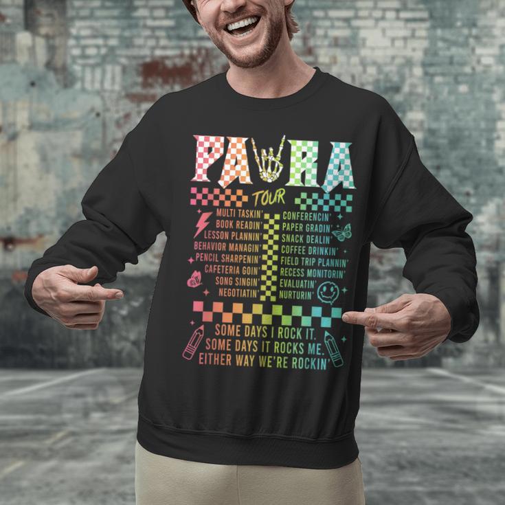 Para Tour Paraprofessional Squad Rock Teacher Back To School Unisex Sweatshirt, gift for family, gift for coworker Para Tour Paraprofessional Squad Rock Teacher Back To School Unisex Sweatshirt, gift for family, gift for coworker