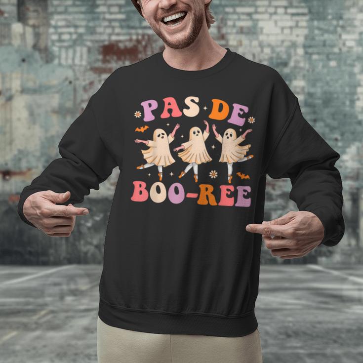Pas De BOO-Rée Ballet Ghost Dancer Dance Teacher Halloween Unisex Sweatshirt, gift for family, gift for coworker Pas De BOO-Rée Ballet Ghost Dancer Dance Teacher Halloween Unisex Sweatshirt, gift for family, gift for coworker