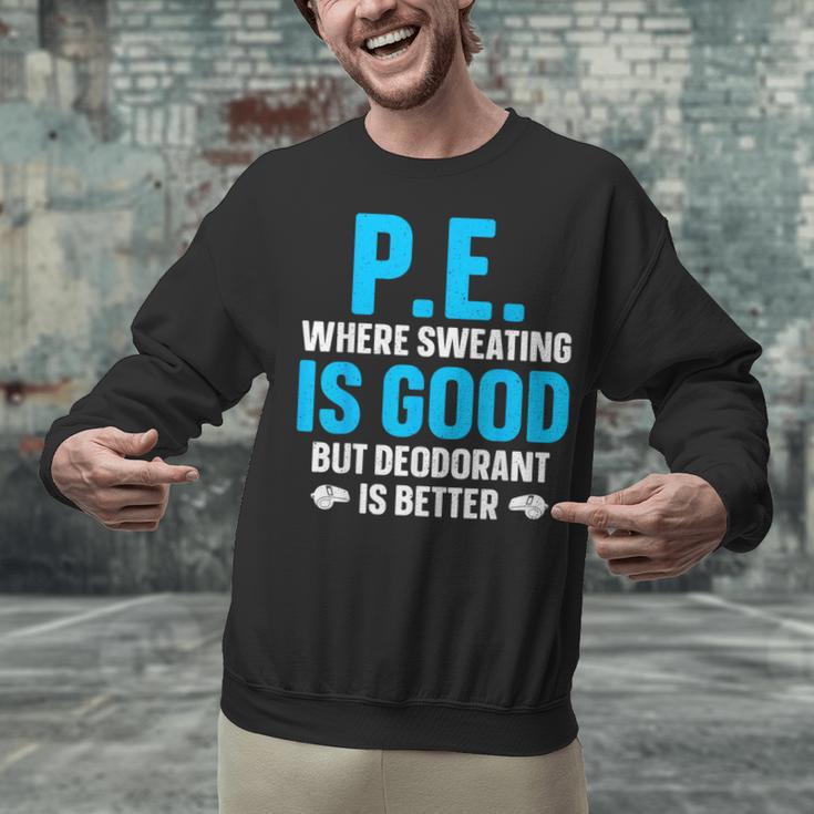 PE Teacher Art For Men Women Gym Teacher Appreciation Unisex Sweatshirt, Pe Teacher Sweatshirts, gift for family, gift for coworker