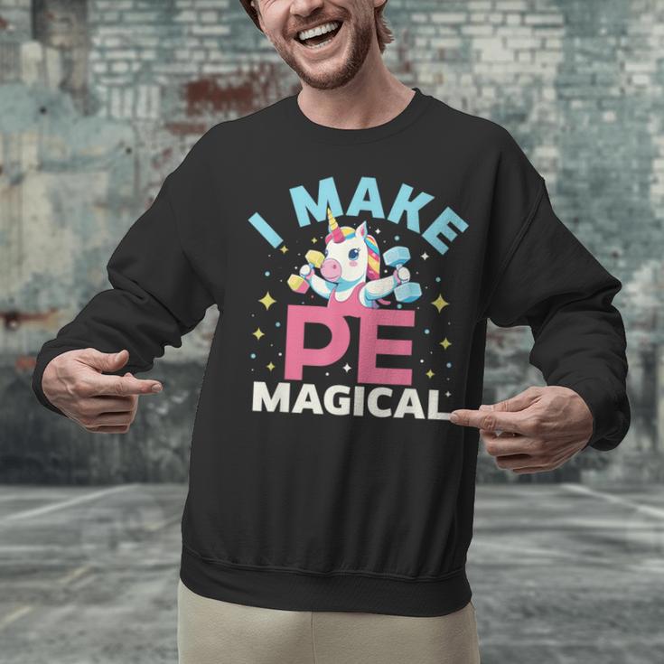 PE Teacher Unicorn I Make PE Magical Unisex Sweatshirt, Pe Teacher Sweatshirts, gift for family, gift for coworker PE Teacher Unicorn I Make PE Magical Unisex Sweatshirt, Pe Teacher Sweatshirts, gift for family, gift for coworker