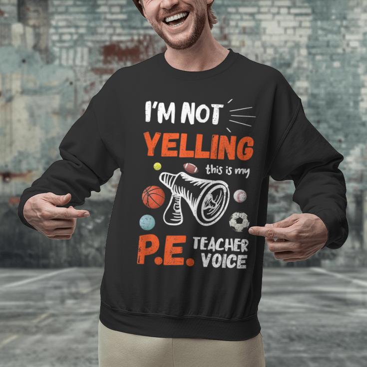 PE Teacher Voice PE Teacher School Fitness Class Unisex Sweatshirt, Pe Teacher Sweatshirts, gift for family, gift for coworker PE Teacher Voice PE Teacher School Fitness Class Unisex Sweatshirt, Pe Teacher Sweatshirts, gift for family, gift for coworker