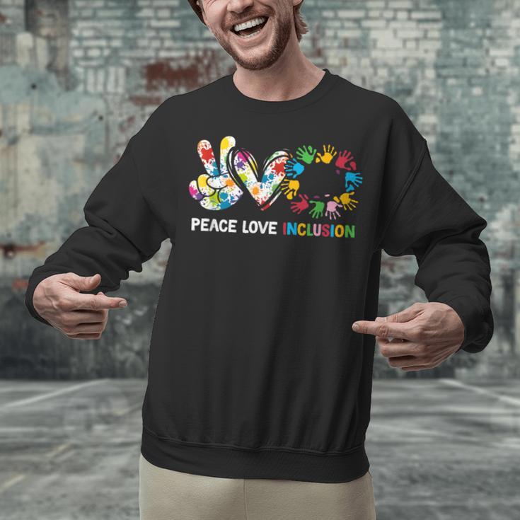 Peace Love Inclusion Sped Squad Special-Ed Teacher Daycare Unisex Sweatshirt, gift for family, gift for coworker Peace Love Inclusion Sped Squad Special-Ed Teacher Daycare Unisex Sweatshirt, gift for family, gift for coworker