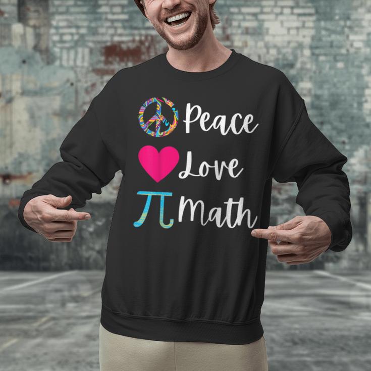 Peace Love Math Maths Teacher Pi Symbol Men Women Unisex Sweatshirt, gift for family, gift for coworker Peace Love Math Maths Teacher Pi Symbol Men Women Unisex Sweatshirt, gift for family, gift for coworker