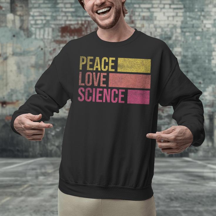 Peace Love Science Lovers Math Chemistry Teacher Unisex Sweatshirt, Science Teacher Sweatshirts, gift for family, gift for coworker Peace Love Science Lovers Math Chemistry Teacher Unisex Sweatshirt, Science Teacher Sweatshirts, gift for family, gift for coworker