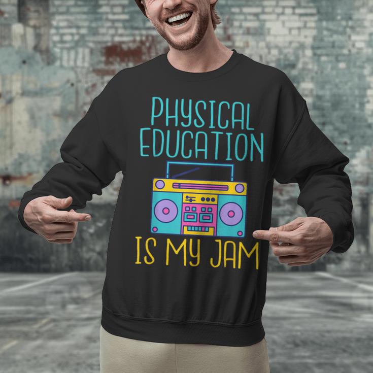 Physical Education Is My Jam PE Teacher Unisex Sweatshirt, Pe Teacher Sweatshirts, gift for family, gift for coworker Physical Education Is My Jam PE Teacher Unisex Sweatshirt, Pe Teacher Sweatshirts, gift for family, gift for coworker
