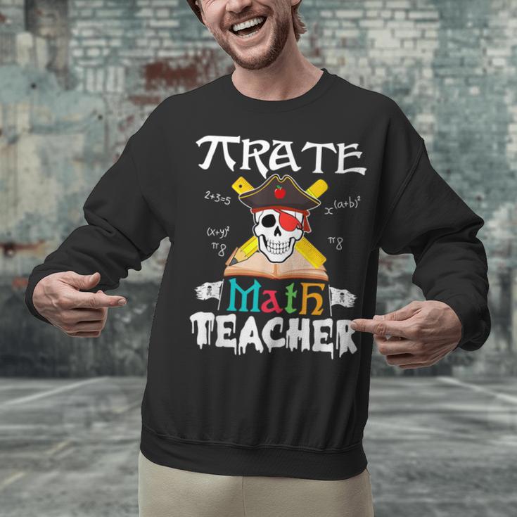 Pirate Math Teacher Skull Pirate Halloween Costume Unisex Sweatshirt, gift for family, gift for coworker