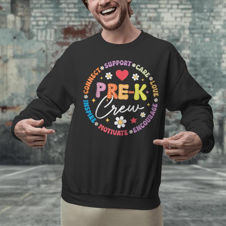 Pre-K Crew 1st Day Of School Preschool Teacher Unisex Sweatshirt, gift for family, gift for coworker Pre-K Crew 1st Day Of School Preschool Teacher Unisex Sweatshirt, gift for family, gift for coworker