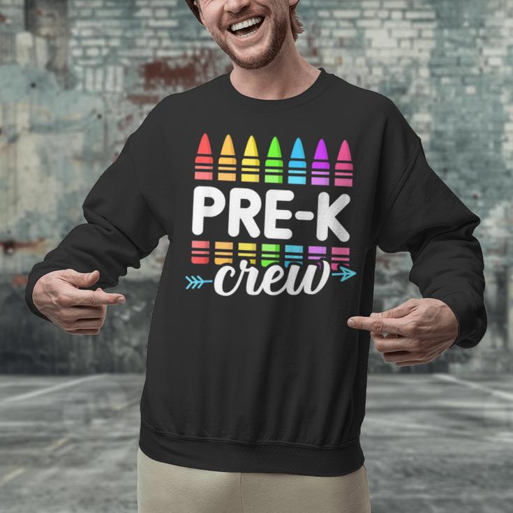 Pre-K Crew Teacher Team Squad Hello Back School Graduation Unisex Sweatshirt, gift for family, gift for coworker