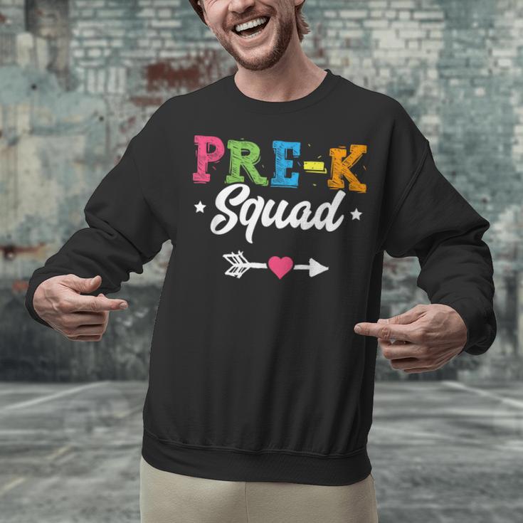 Pre-K Squad Teacher Student Kids Preschool Back To School Unisex Sweatshirt, gift for family, gift for coworker