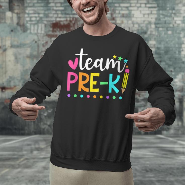 Pre-k Team Pencil Teacher Student Back To School Girls Unisex Sweatshirt, gift for family, gift for coworker