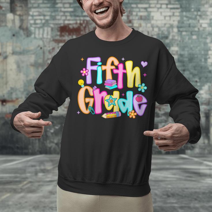 Preppy Fifth Grade Back To School 5th Grade Teacher Girl Boy Unisex Sweatshirt, gift for family, gift for coworker Preppy Fifth Grade Back To School 5th Grade Teacher Girl Boy Unisex Sweatshirt, gift for family, gift for coworker