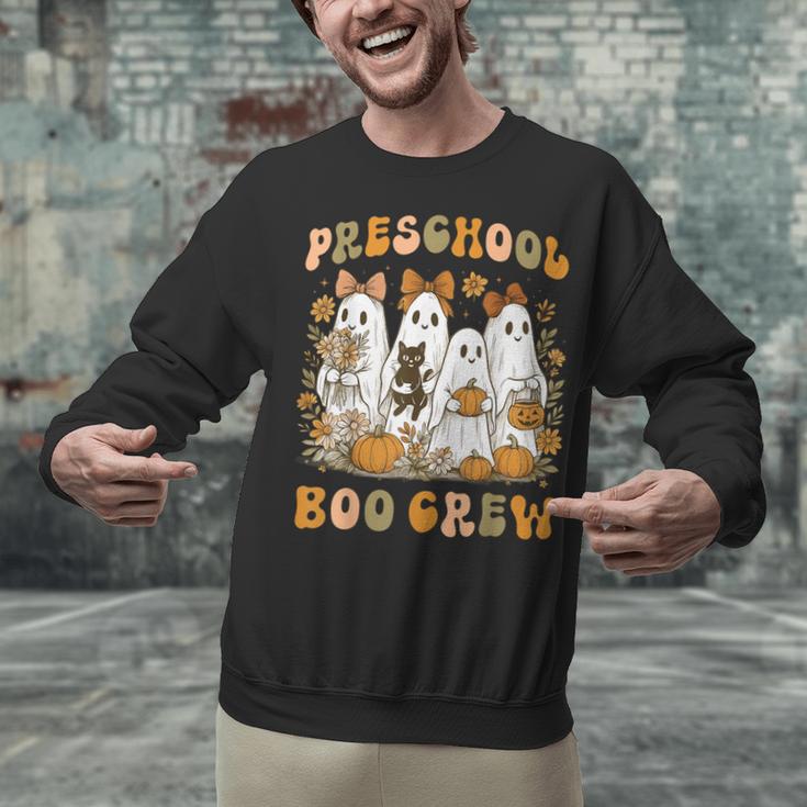 Preschool Boo Crew Teacher Kids Halloween Ghost Cat Pumpkin Unisex Sweatshirt, gift for family, gift for coworker Preschool Boo Crew Teacher Kids Halloween Ghost Cat Pumpkin Unisex Sweatshirt, gift for family, gift for coworker