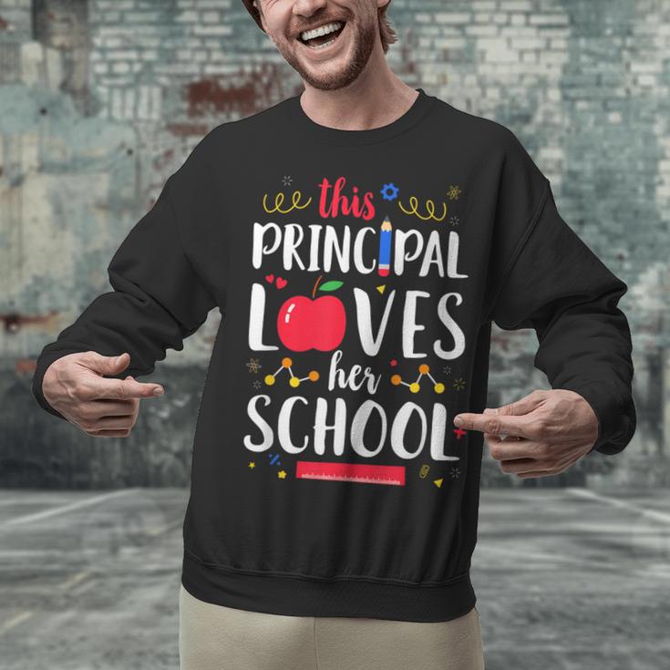 This Principal Loves Her School Teacher Appreciation Unisex Sweatshirt, gift for family, gift for coworker This Principal Loves Her School Teacher Appreciation Unisex Sweatshirt, gift for family, gift for coworker