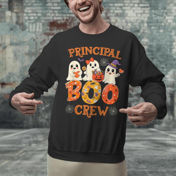Principal Teacher Boo Crew Halloween Spooky Costume Unisex Sweatshirt, gift for family, gift for coworker