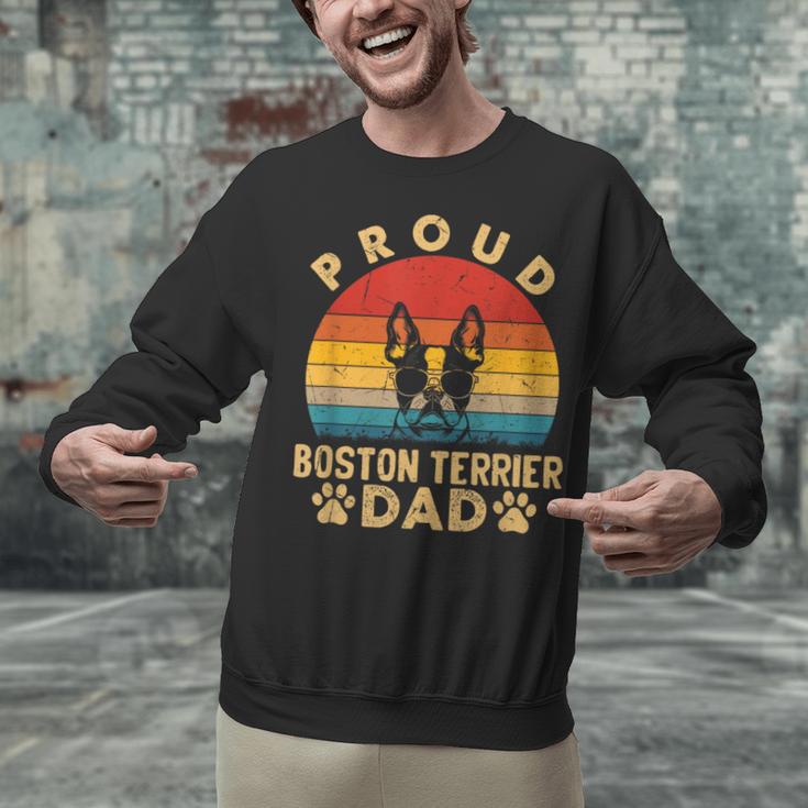 Proud Boston Terrier Dad Dog Owner Fathers Day Men Women Kids Unisex Sweatshirt, Boston Terrier Dad Sweatshirts, gift for family, gift for coworker