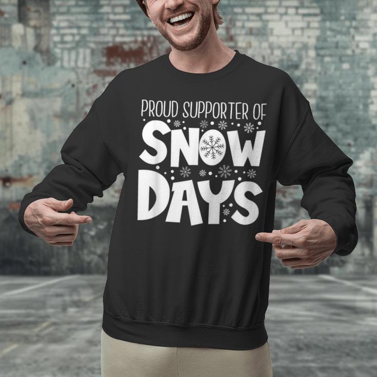 Proud Supporter Of Snow Days Teacher Christmas Men Women Unisex Sweatshirt, gift for family, gift for coworker