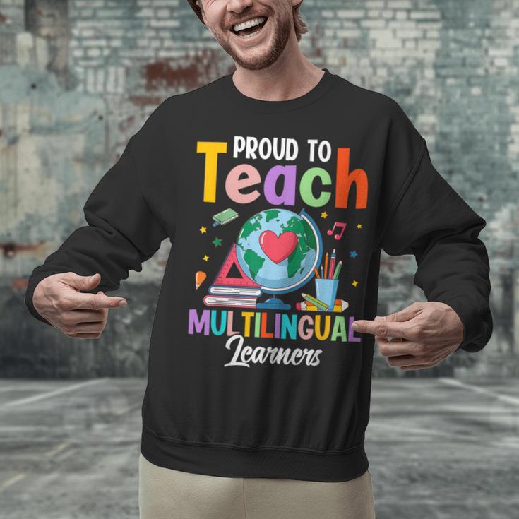 Proud To Teach Multilingual Learner ESL English Teacher Unisex Sweatshirt, Esl Teacher Sweatshirts, English Teacher Sweatshirts, gift for family, gift for coworker Proud To Teach Multilingual Learner ESL English Teacher Unisex Sweatshirt, Esl Teacher Sweatshirts, English Teacher Sweatshirts, gift for family, gift for coworker